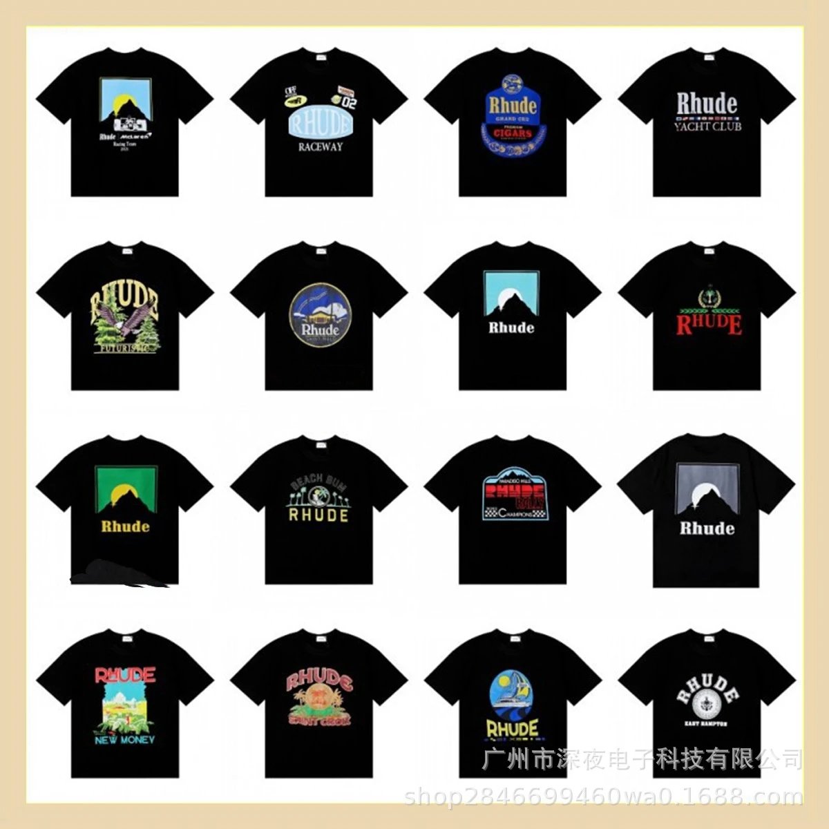 Marlboro HD printing men's and women's casual round neck short sleeves